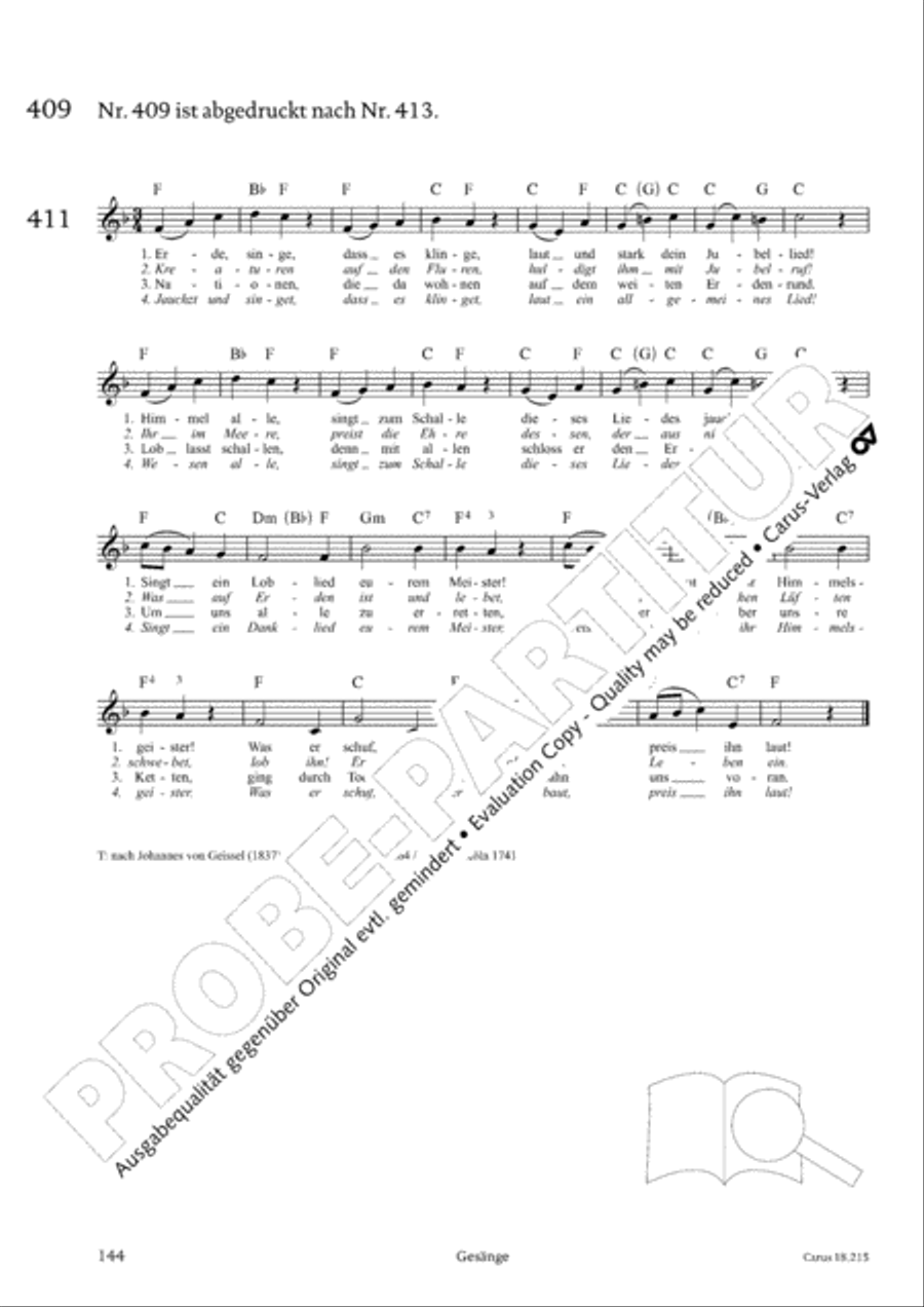 Gitarrenbuch zum Gotteslob Guitar scores gallery preview page 138