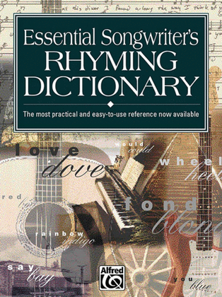 Book cover for Essential Songwriter's Rhyming Dictionary