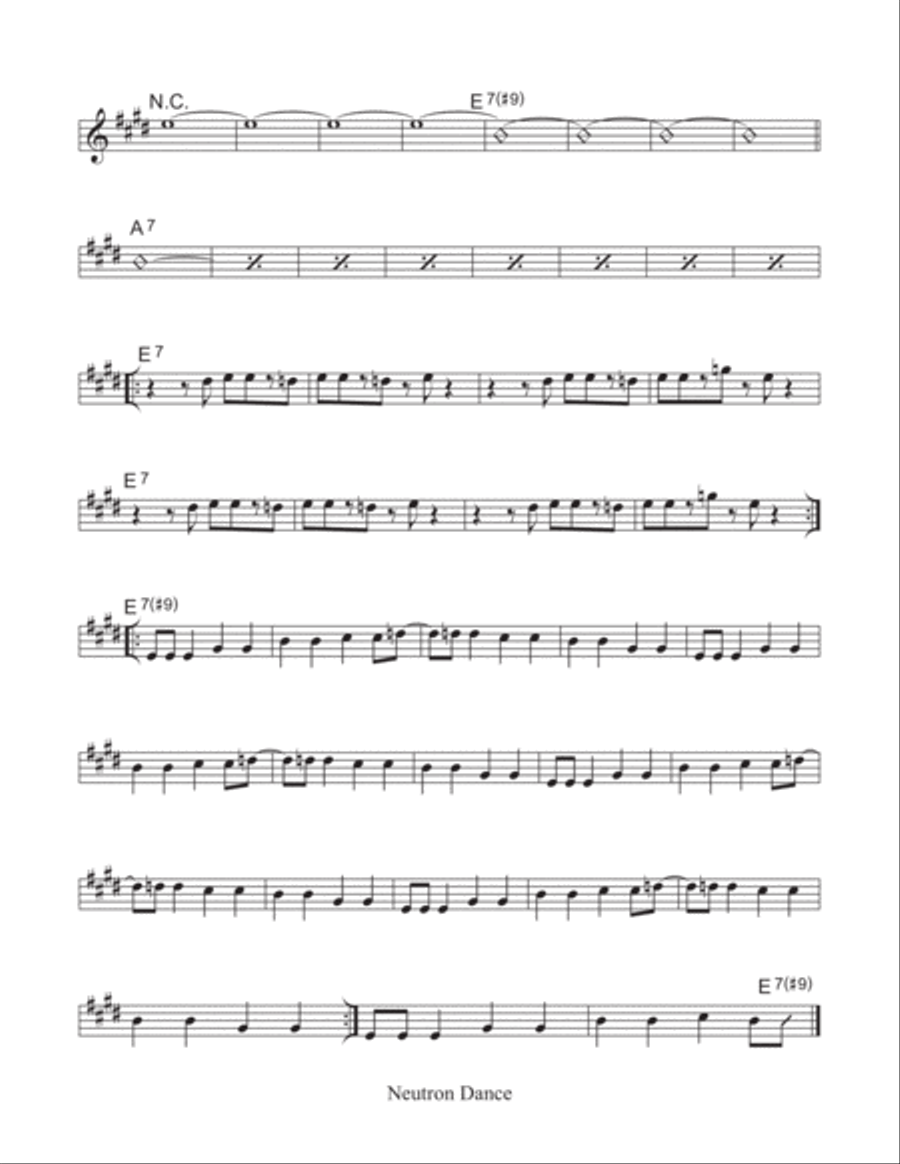 Neutron Dance Neutron Dance Piano, Vocal, Guitar scores gallery preview page 3