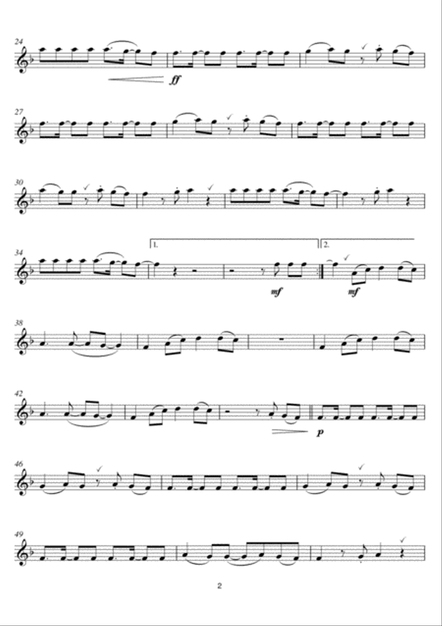What Makes You Beautiful Flute Solo scores gallery preview page 2