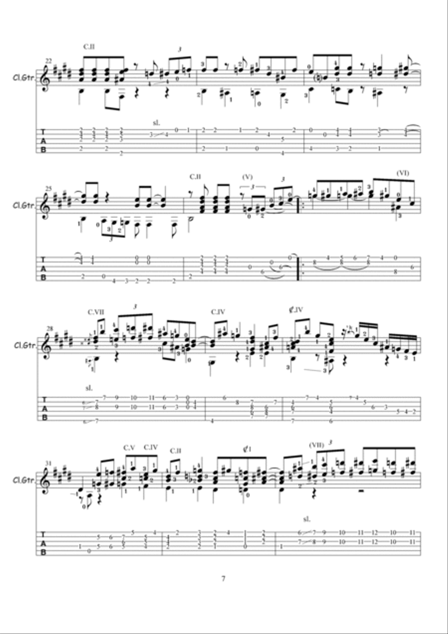 MONASTIC BLUES MONASTIC BLUES Electric Guitar scores gallery preview page 3