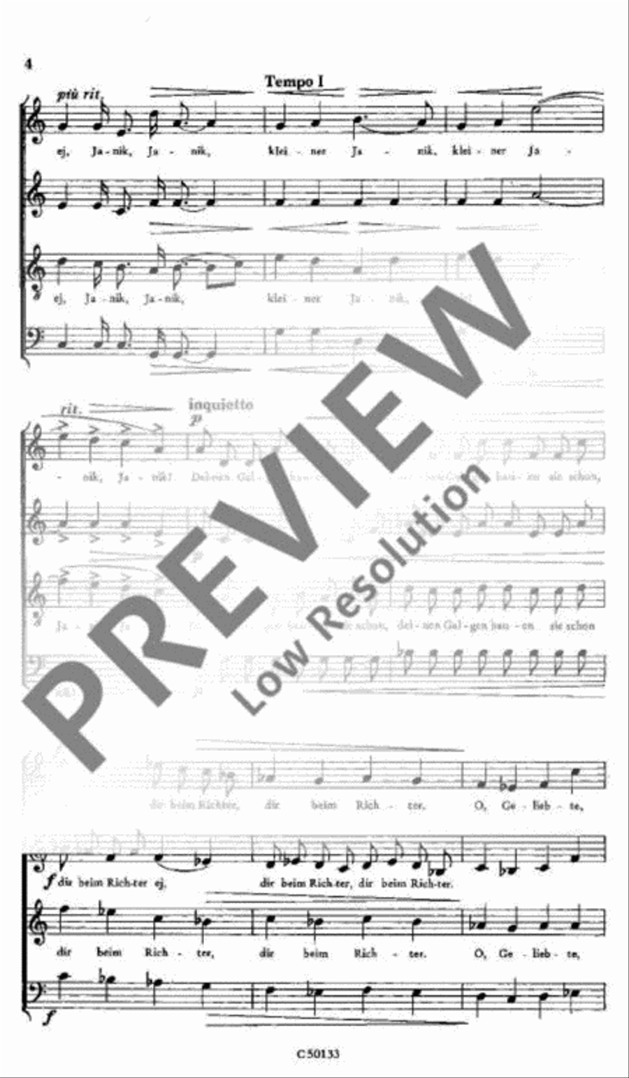 Rebellenlieder 4-Part scores gallery preview page 4