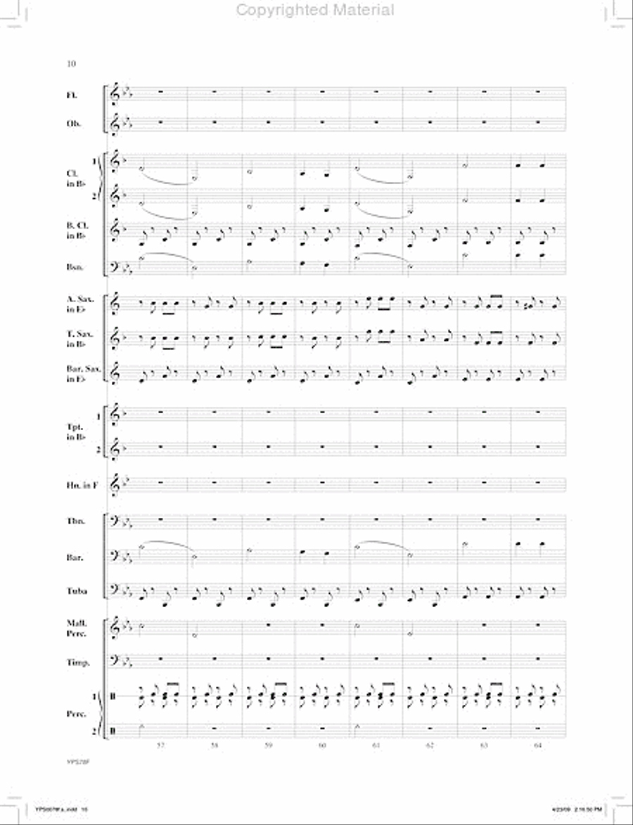 Pivot Man Pivot Man Concert Band scores gallery preview page 11