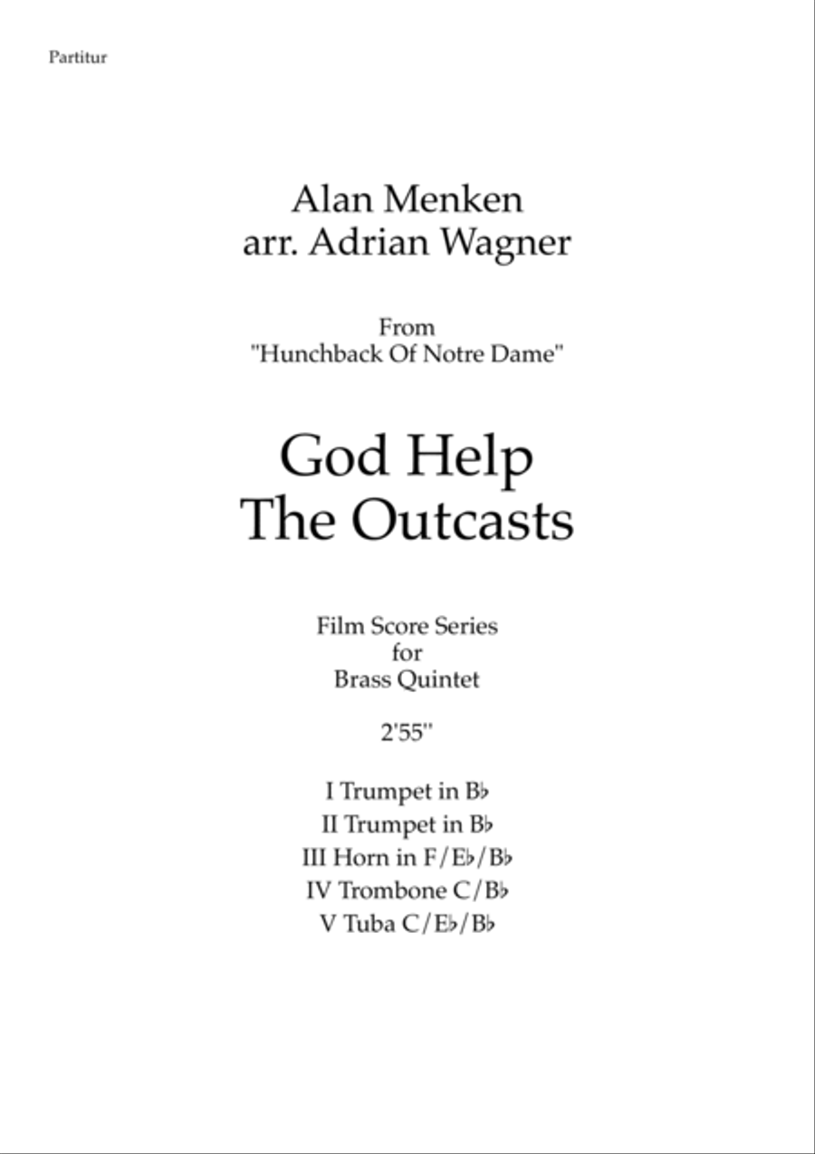 God Help The Outcasts God Help The Outcasts Brass Quintet scores gallery preview page 2