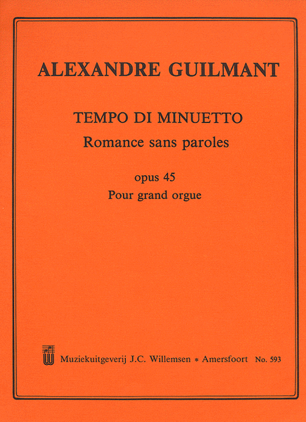 Tempo di Minuetto op.45 (Romance sans Paroles)