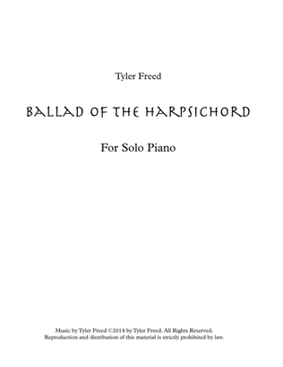 Book cover for Ballad of the Harpsichord