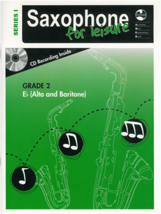 AMEB Saxophone For Leisure Grade 2 E Flat Book/CD Ser 1