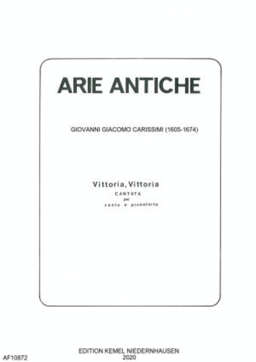 Vittoria, Vittoria! Vittoria, Vittoria! Voice Solo scores gallery preview page 1
