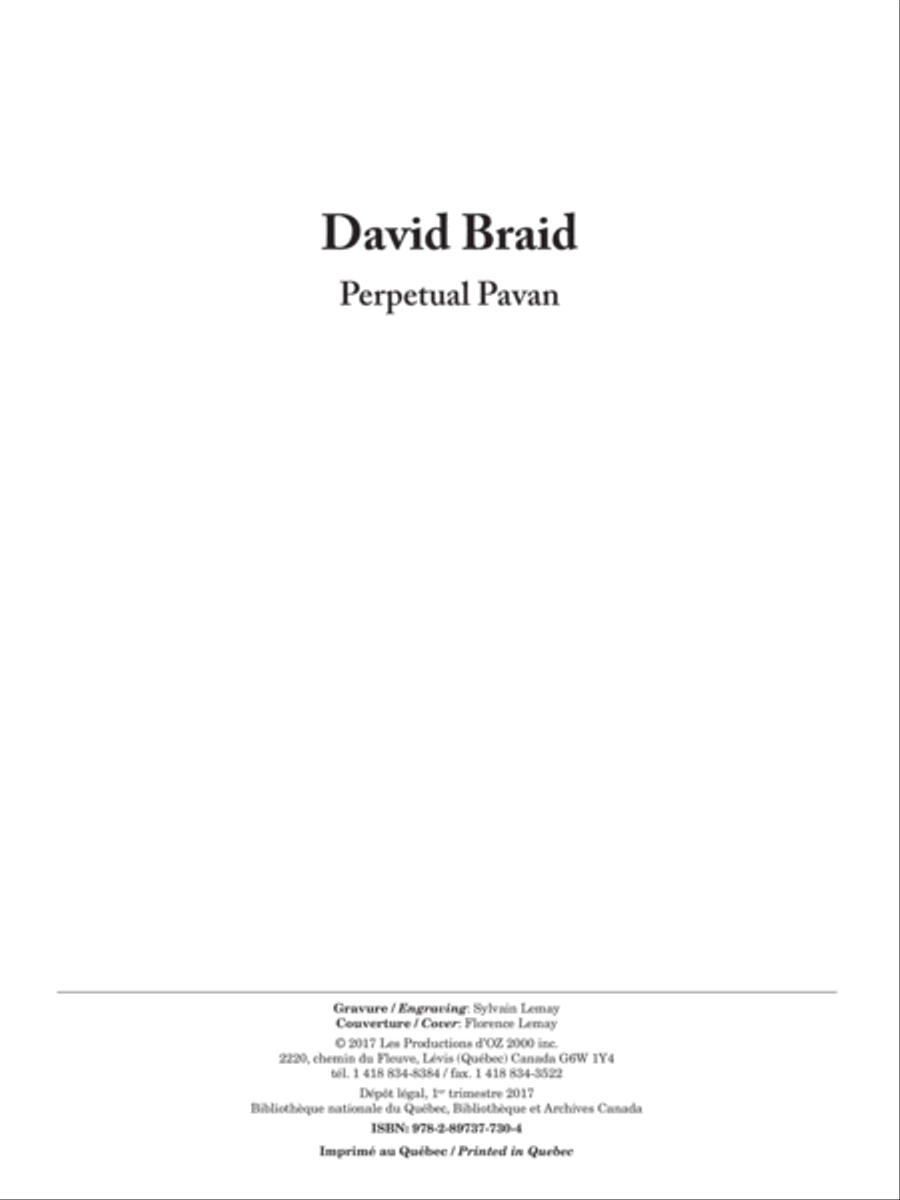 Perpetual Pavan Perpetual Pavan Violin scores gallery preview page 1
