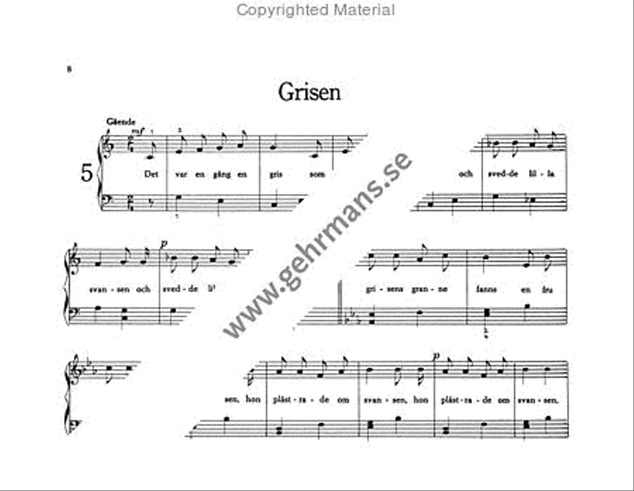 Tre sma kineser Tre sma kineser Piano Solo scores gallery preview page 7