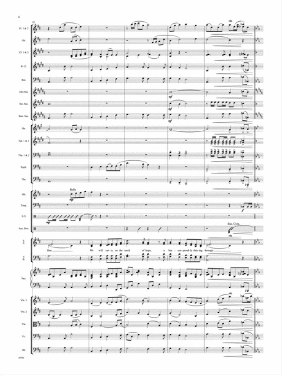 Land of the Free: Score Choir scores gallery preview page 6