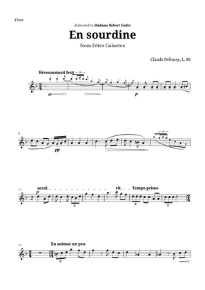 En sourdine by Debussy for Flute
