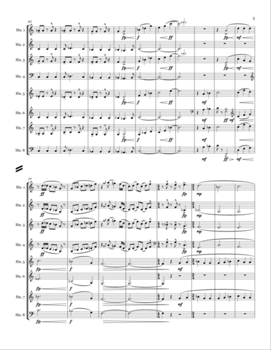 The Most Wonderful Time Of The Year Horn scores gallery preview page 5