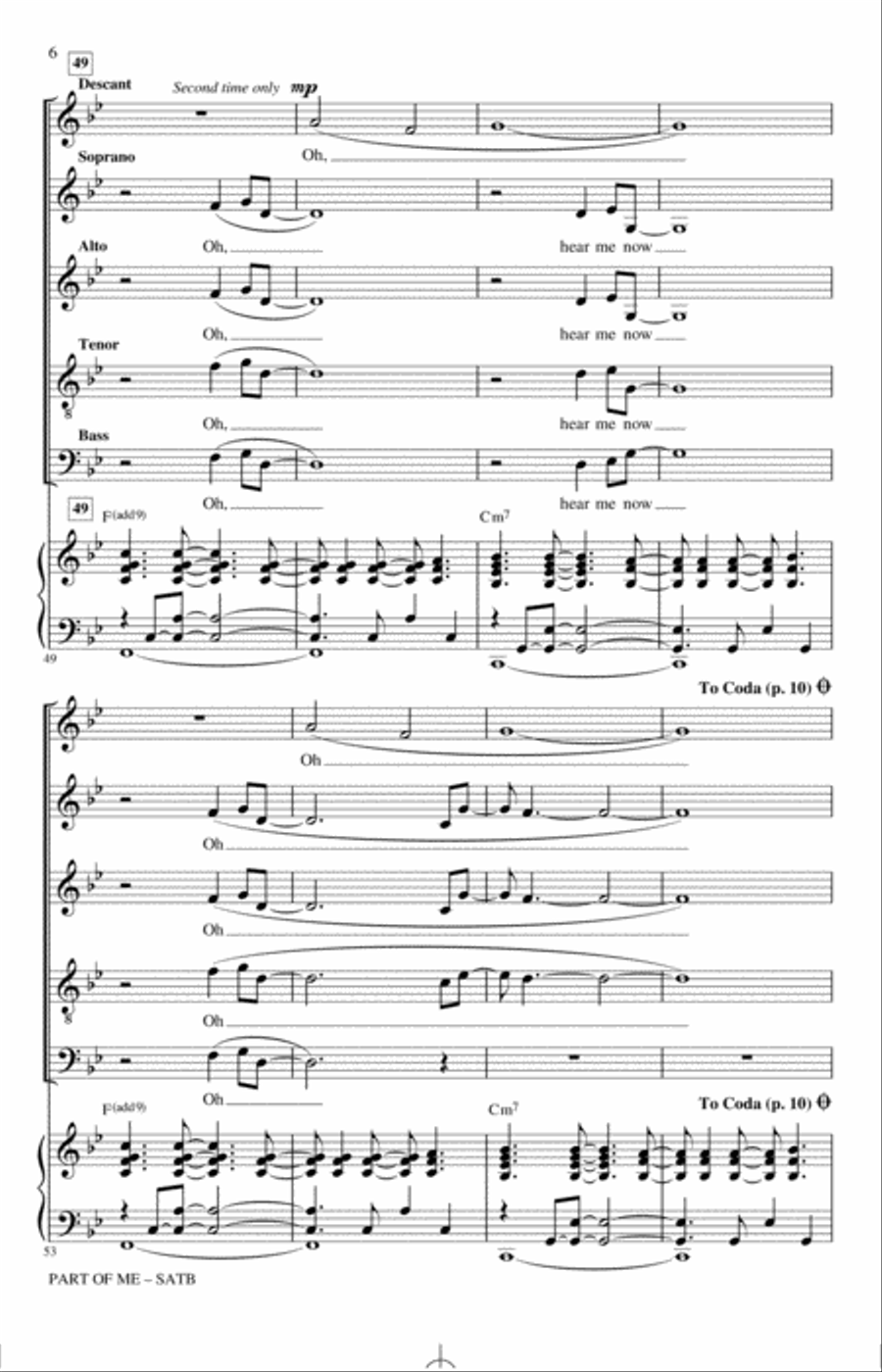 Part Of Me (from Dear Evan Hansen) (arr. Roger Emerson) 4-Part scores gallery preview page 5