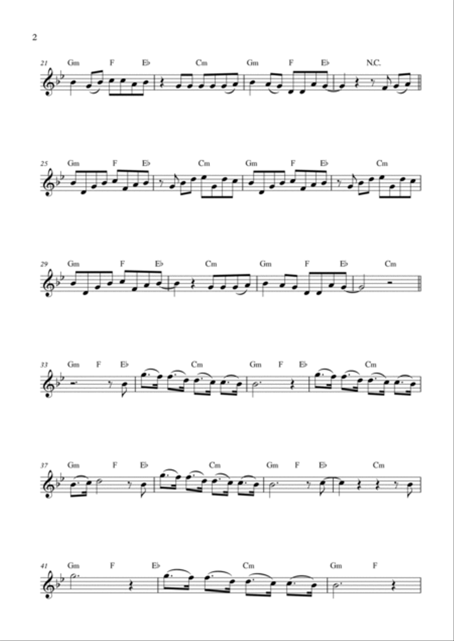 I'm Good (blue) Flute Solo scores gallery preview page 2