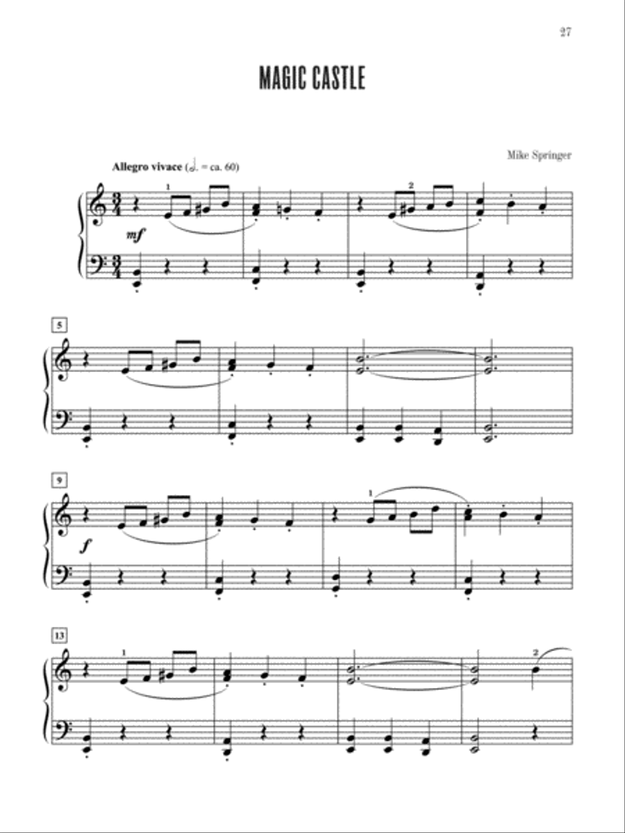Myklas Contest Winners, Book 2 Easy Piano scores gallery preview page 5