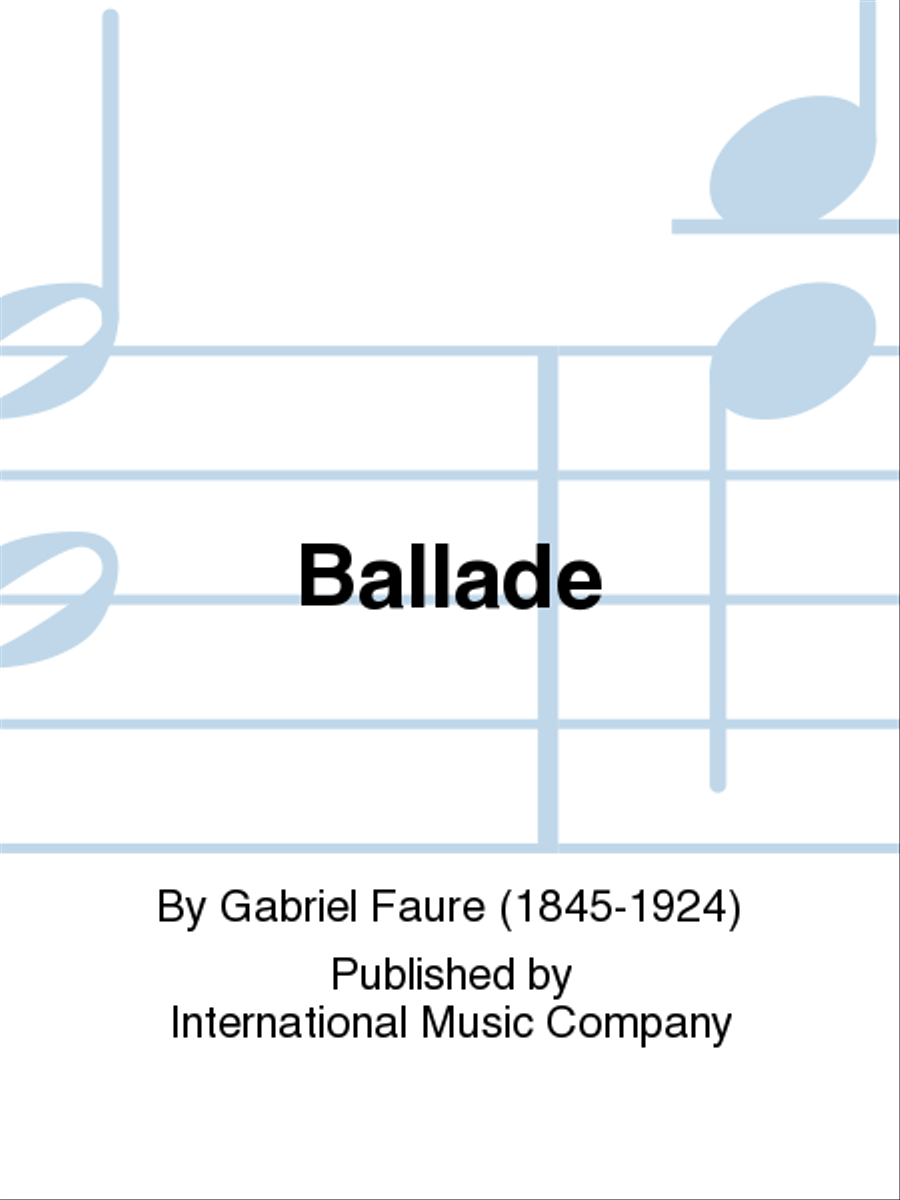 Ballade Piano Solo scores gallery preview page 1