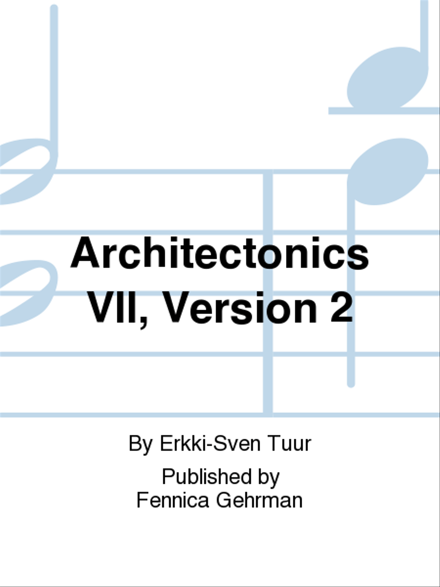 Architectonics VII, Version 2 Bass Clarinet scores gallery preview page 1