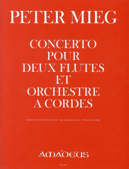 Concerto pour deux flûtes et orchestre à cordes