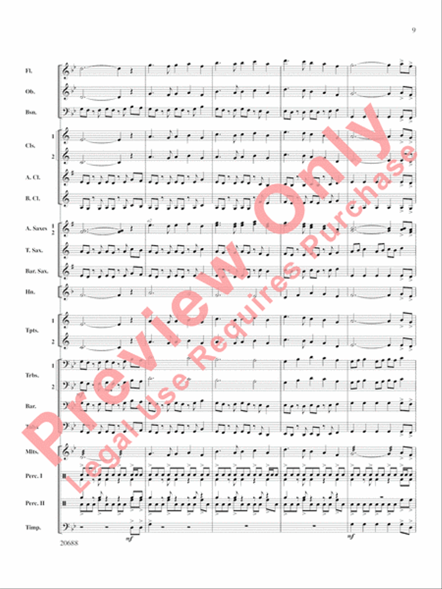 Quintero Concert Band scores gallery preview page 10