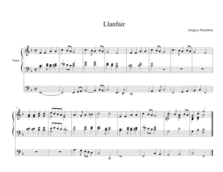 Llanfair - Christ the Lord is Risen Again - Alternate Harmonization for Organ