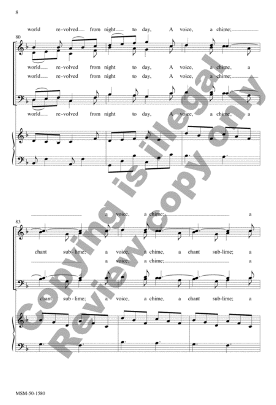 I Heard the Bells on Christmas Day 4-Part scores gallery preview page 8
