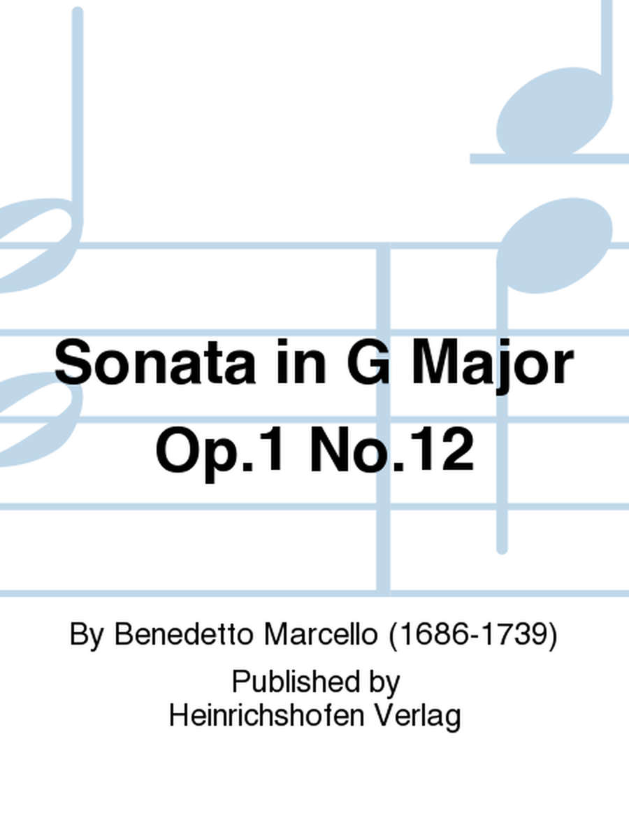 Sonata in G Major Op. 1 No. 12