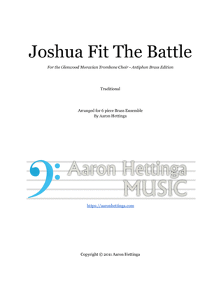 Book cover for Joshua Fit The Battle - Swingin' Mixed Brass Sextet
