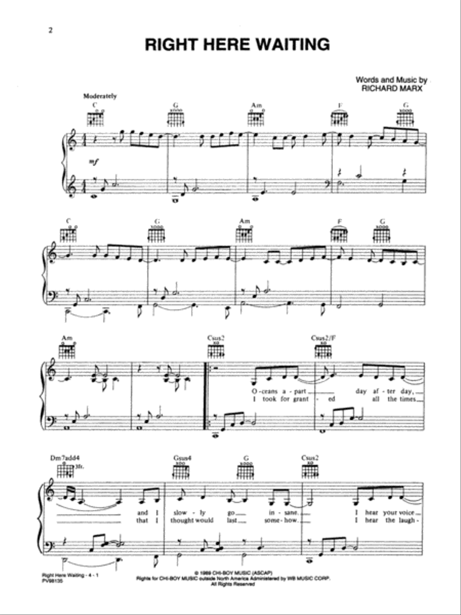 Right Here Waiting Small Ensemble scores gallery preview page 2
