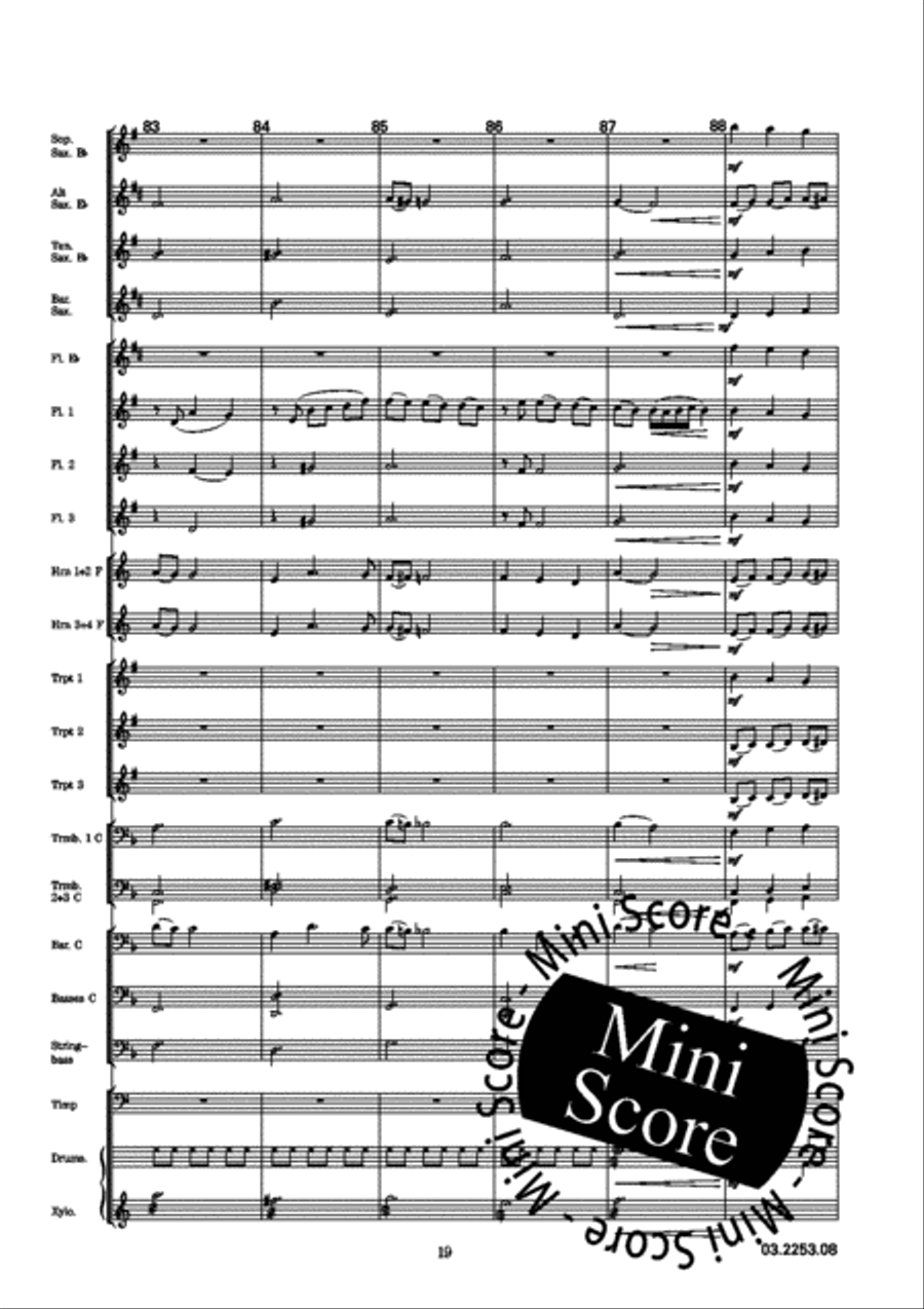 Italienische Lustspiel Ouverture Concert Band scores gallery preview page 23