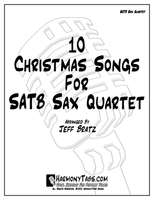 10 Christmas Songs For SATB Sax Quartet