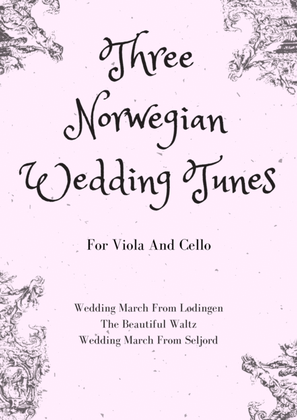 Book cover for Three Norwegian Wedding Tunes for String Duet (viola and cello)