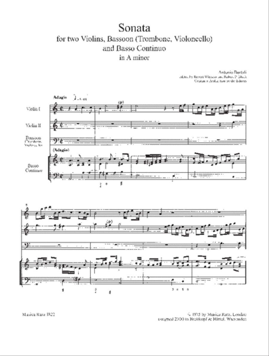 Sonata in A minor Score scores gallery preview page 2
