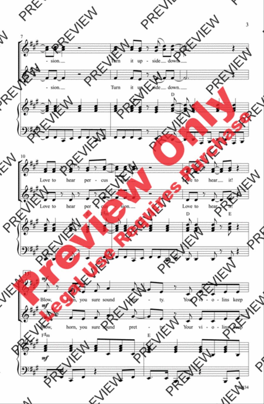 Turn the Beat Around Turn the Beat Around Women's Choir scores gallery preview page 3