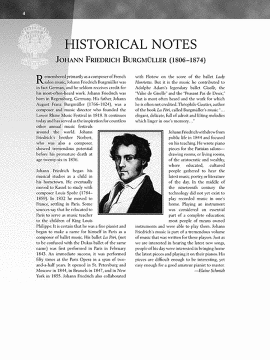 Johann Friedrich Burgmüller – 18 Characteristic Studies, Opus 109 image number null