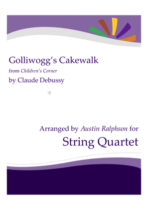 Book cover for Golliwogg's Cakewalk - string quartet