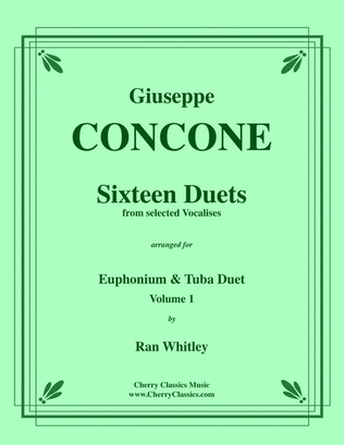 Sixteen Duets from selected Vocalises for Euphonium & Tuba volume 1