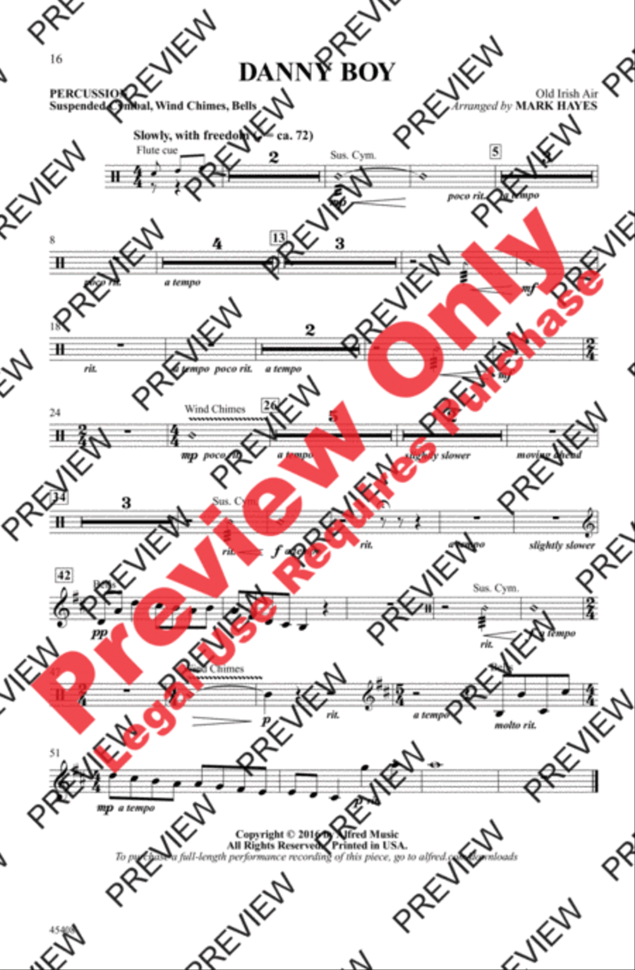 Danny Boy Danny Boy Men's Choir scores gallery preview page 16