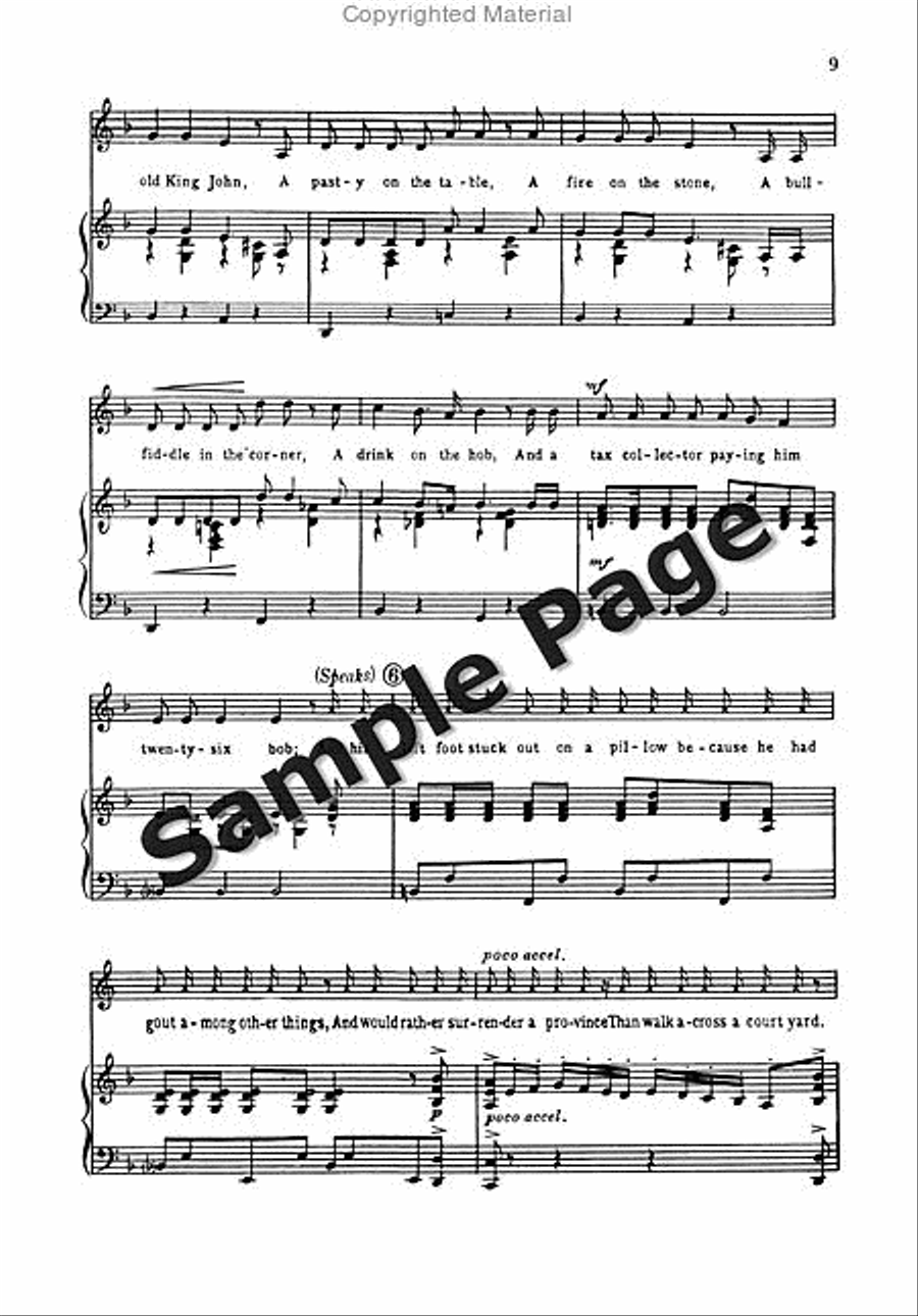 Ballad of Magna Carta 4-Part scores gallery preview page 10