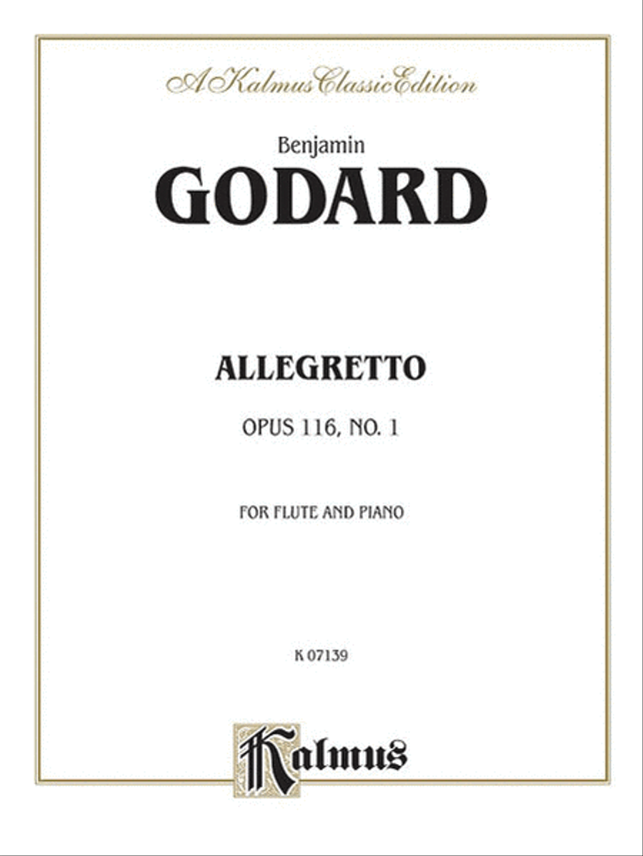 Allegretto for Flute and Piano, Op. 116 Small Ensemble scores gallery preview page 1
