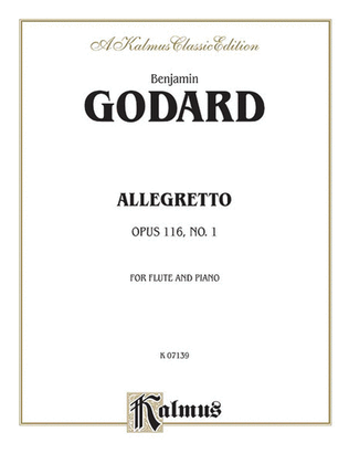 Book cover for Allegretto for Flute and Piano, Op. 116