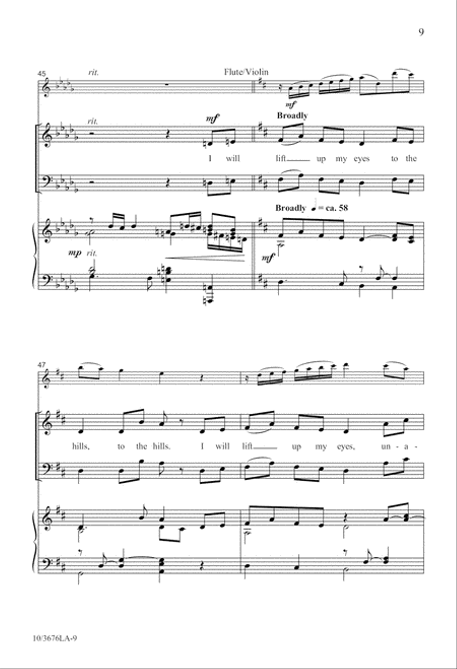 Psalm of Assurance 4-Part scores gallery preview page 9