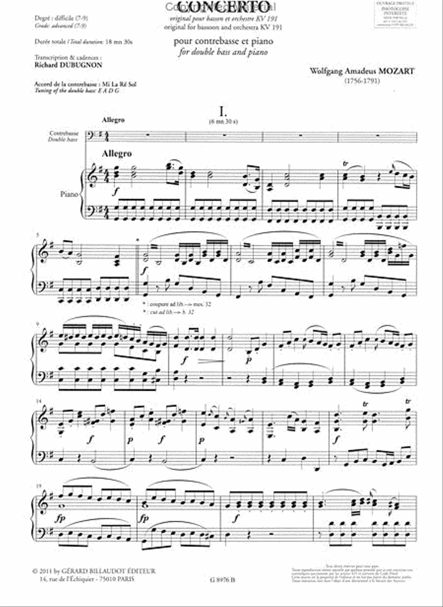 Concerto KV 191 Chamber Music scores gallery preview page 2