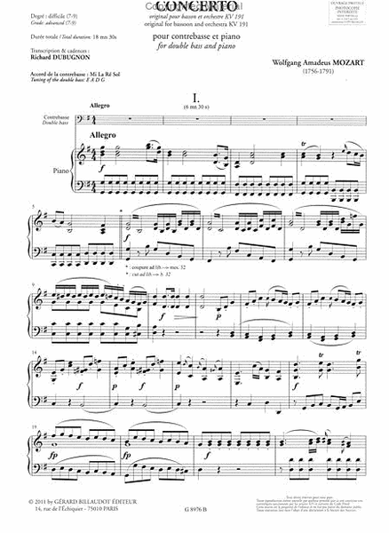 Concerto KV 191