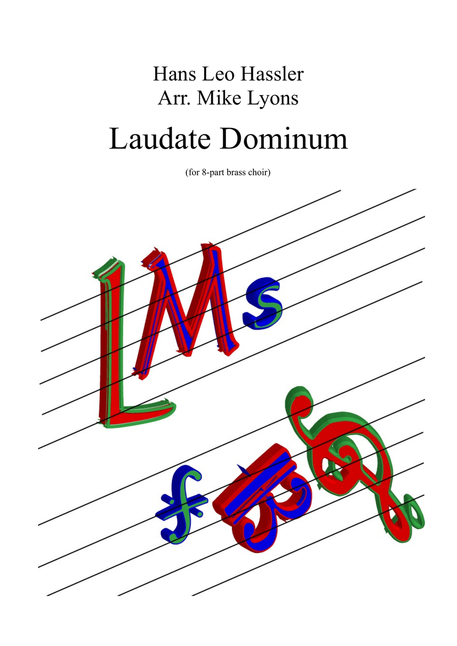 Laudate Dominum - Hans Leo Hassler (8-part brass choir) Brass Ensemble scores gallery preview page 1