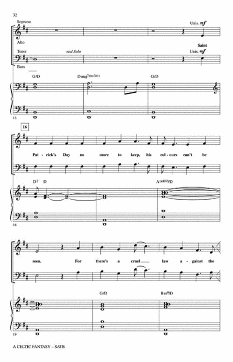 A Celtic Fantasy A Celtic Fantasy 4-Part scores gallery preview page 7