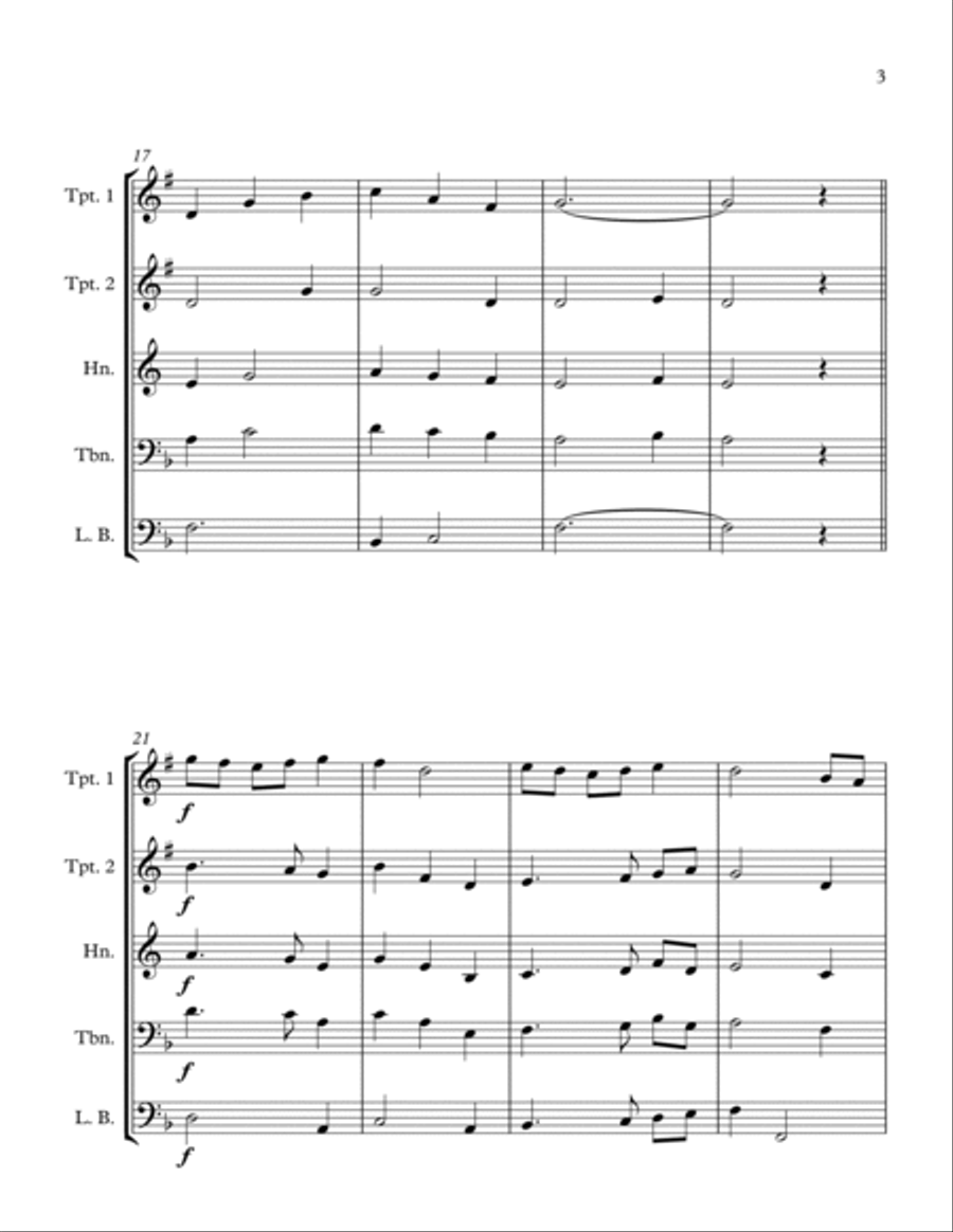 First Light - for Brass Quartet First Light - for Brass Quartet Brass Quartet scores gallery preview page 5