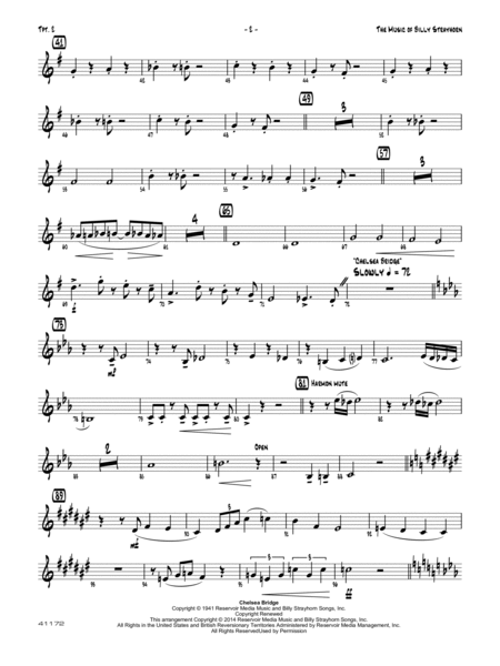 The Music Of Billy Strayhorn (Brass Quintet) (arr. Zachary Smith)