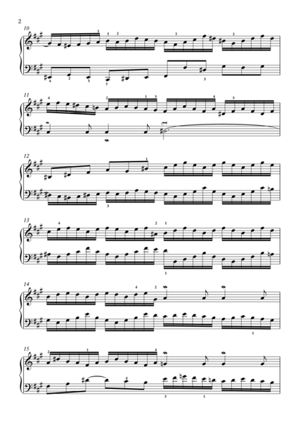 Inventio in A Major BWV 783