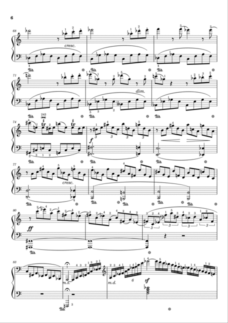 Mozart - Fantasia No.4 in C minor, K.475 - Original With Fingered - For Piano Solo Complete Piano Solo scores gallery preview page 6